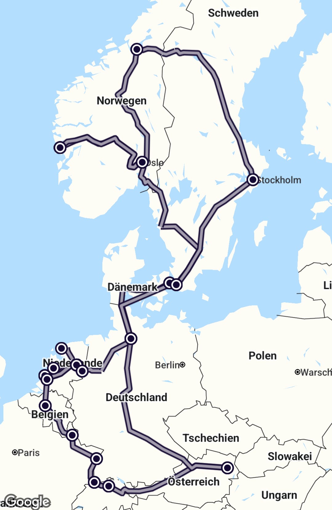 Reiseroute